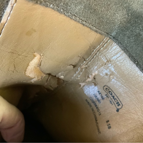 Coach Tan Suede Signature Ankle Boots - Picture 8 of 13